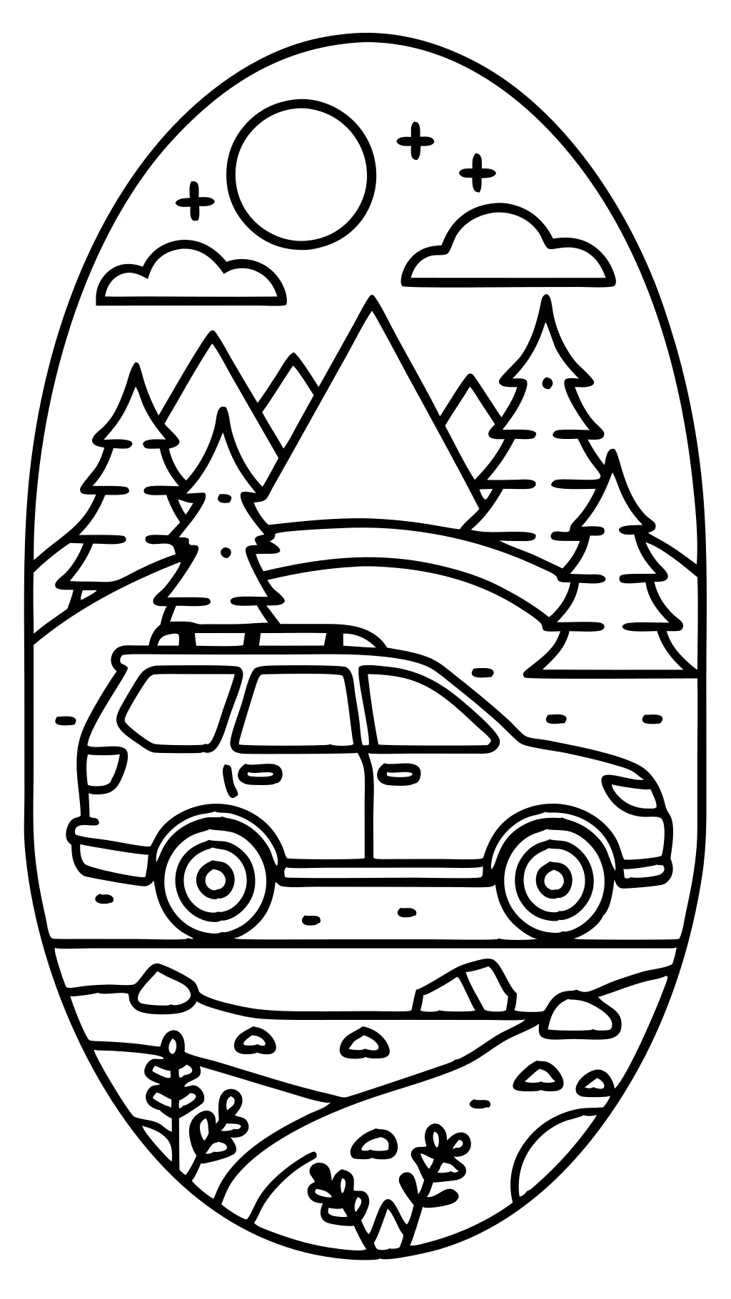 subaru coloring pages